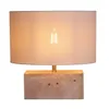 Lámpara De Mesa Ml2492 Natural/beige Madera Ml249227 en Blanco - Lámparas de mesa, Uruguay | Divino, vista 2 de 2