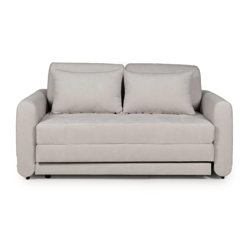 Sofá Cama Parma - Tela Microfibra - TC1009 (Plata) en Gris, Uruguay | NYR, vista 3