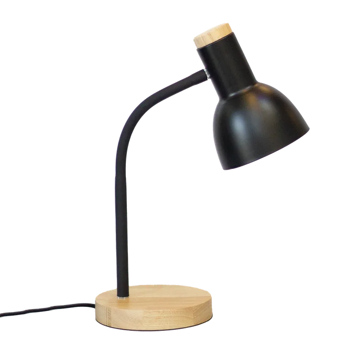 Lámpara Portátil Flexible Nórdica - De mesa en Negro - Lámparas de mesa, Uruguay | Bascu House