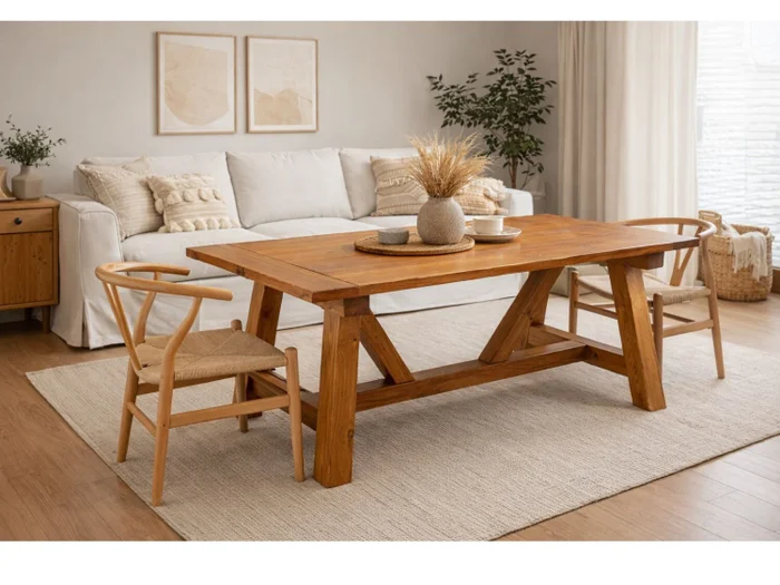 Mesa de Comedor de CAMPO 1.60m en Marrón - Mesas de comedor, Uruguay | Finkel, vista 3