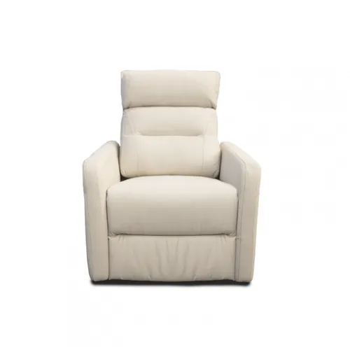 Butaca Reclinable - Eléctrica 100% de cuero - Virgina - Beige - Butacas, banquetas y puffs, Uruguay | Rústico Hogar