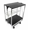 CARRITO PLEGABLE 3NIVELES 40x63x70CM NEGRO Y METAL - Mesas de comedor, Uruguay | Decohogar, vista 2 de 6