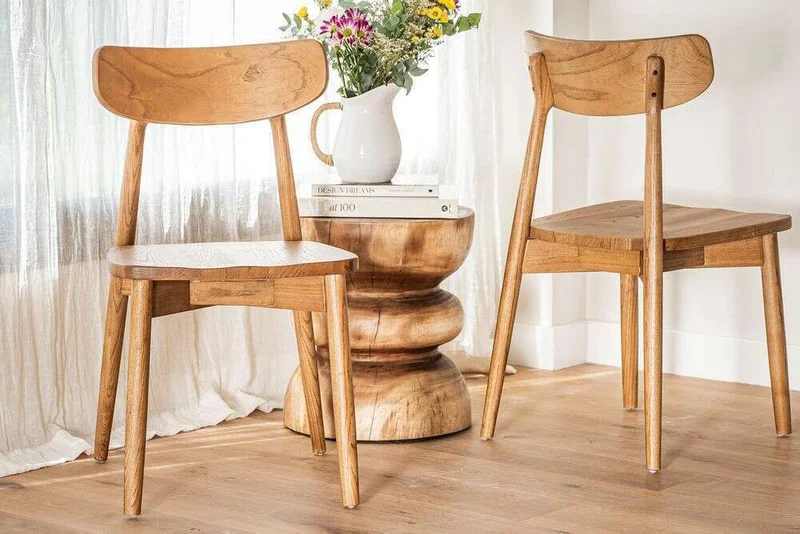 SILLA MICK - OLMO MIEL en Madera natural - Sillas, Uruguay | La Iberica, vista 6