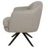 Butaca Giratoria 1 Cuerpo Cuero-100-natural Gris 1004 Grey en Gris - Sillones y sofás, Uruguay | Divino, vista 3 de 6