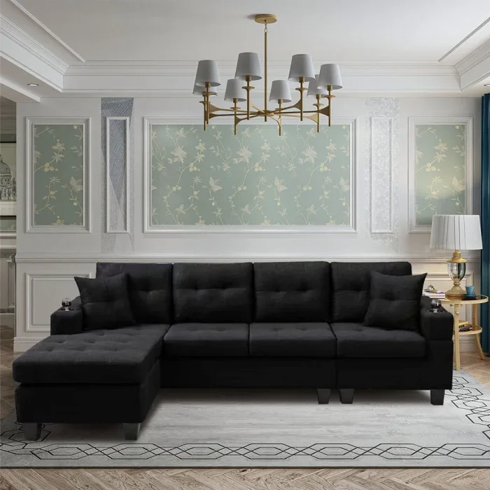 Sofá con Chaise y Porta Vasos - Chicago - Sillones y sofás, Uruguay | Delta Center, vista 2
