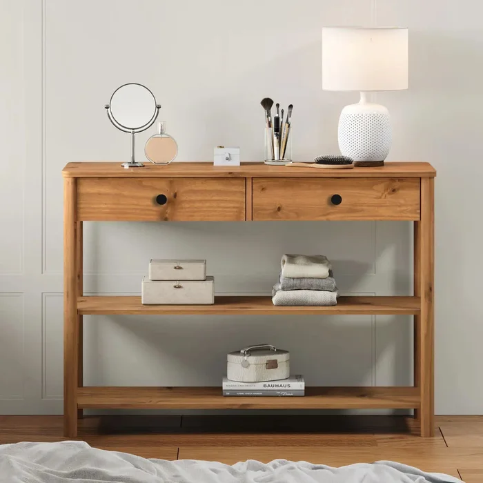 Aparador Recibidor 110CM Apama - Madera Maciza en Madera natural - Aparadores y recibidores, Uruguay | Balton, vista 3