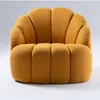 Poltrona Sunshine en Lino Aqua, Super boucle Creme, T36 - Boucle Gold - Butacas, banquetas y puffs, Uruguay | Casa Brava, vista 1 de 4