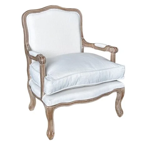 Poltrona Luis XV - Crema en Beige - Butacas, banquetas y puffs, Uruguay | La Cueva Muebles, vista 12
