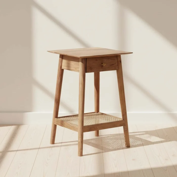 Mesa Lateral Madera Natural-beige Lighthouse Natural en Madera natural - Mesas de living, Uruguay | Divino