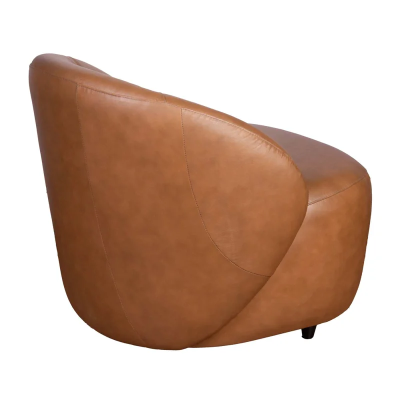 Butaca 1 Cuerpo Cuero-100-natural Marron Zoe Camel en Beige - Sillones y sofás, Uruguay | Divino, vista 5
