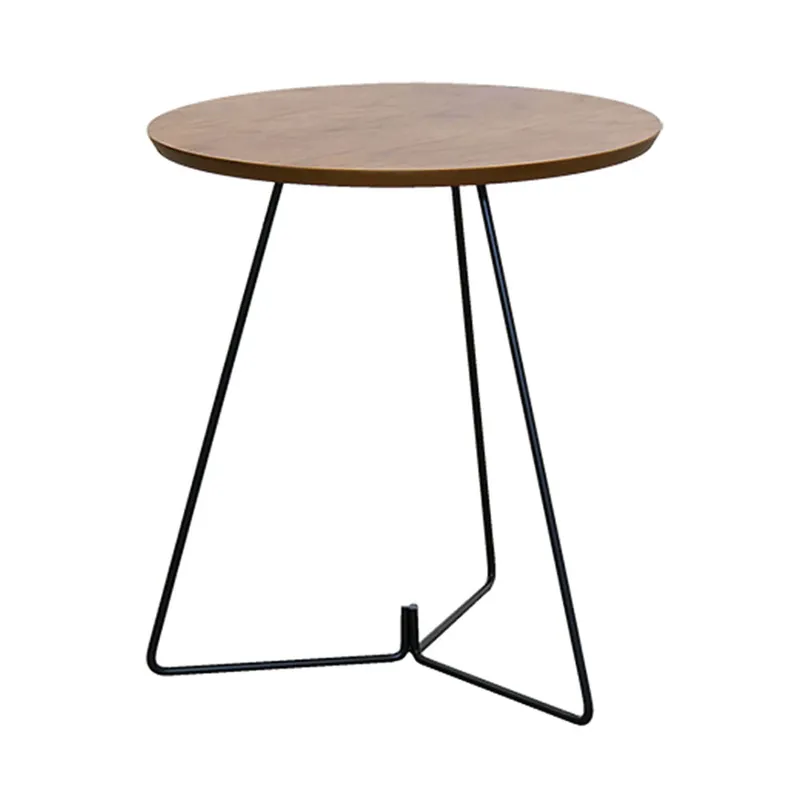 MESA LATERAL - BASE LACA GRAFITO - TAPA ROBLE CLARO en Madera natural - Mesas de living, Uruguay | Champagne Home