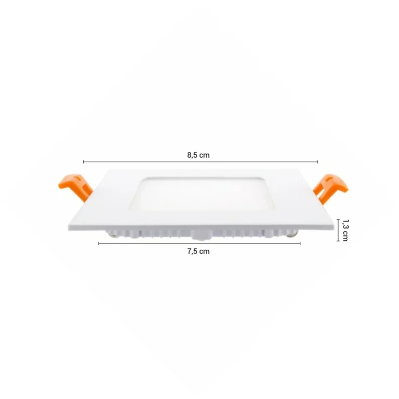 Panel LED Cuadrado 3W Luz Cálida - Lámparas colgantes, Uruguay | Serlux, vista 5