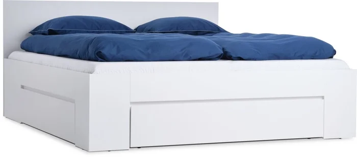 Estructura cama LIMFJORDEN King 180x200 3 cajones blanco en Blanco - Dormitorio, Uruguay | JYSK