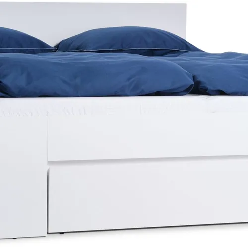 Estructura cama LIMFJORDEN 180x200 3 cajones blanco en Blanco - Dormitorio, Uruguay | JYSK
