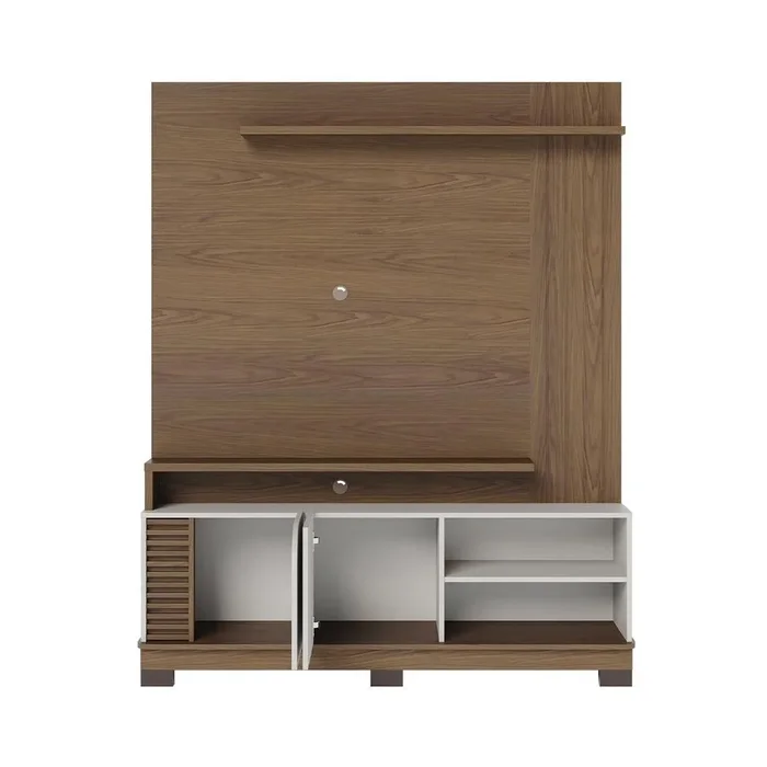 Modular Rack Panel 2 Puertas Con Estantes Hasta 50 Pulgadas en Marrón - Muebles para TV, Uruguay | Soy Hogar, vista 6