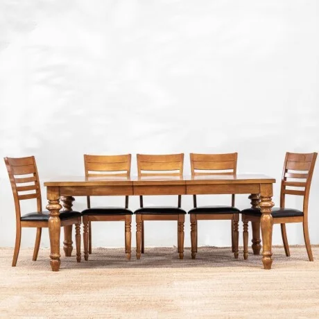 Juego De Comedor Luca en Marrón - Mesas de comedor, Uruguay | Aihaus, vista 2