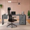 MESA ESCRITORIO INDUSTRIAL PREMIUM DIRECTOR 190CM en Marrón - Bibliotecas, Uruguay | Balton, vista 9 de 9