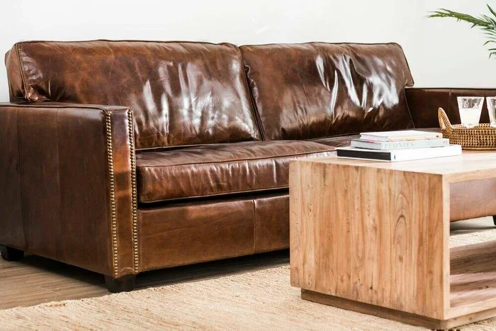 SILLON CUERO ITALIANO - 3 CUERPOS en Marrón - Sillones y sofás, Uruguay | La Iberica, vista 24