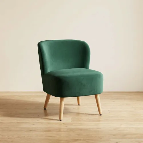 Butaca Tela Verde Mila Verde Oliva en Verde - Sillones y sofás, Uruguay | Divino