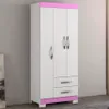 Ropero 3 puertas Flex en Blanco - Roperos y placares, Uruguay | La Cueva Muebles, vista 16 de 18