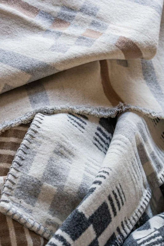 MANTA AUSTRIACA GEOMETRY - GRISES en Gris - Textiles, Uruguay | La Iberica, vista 3