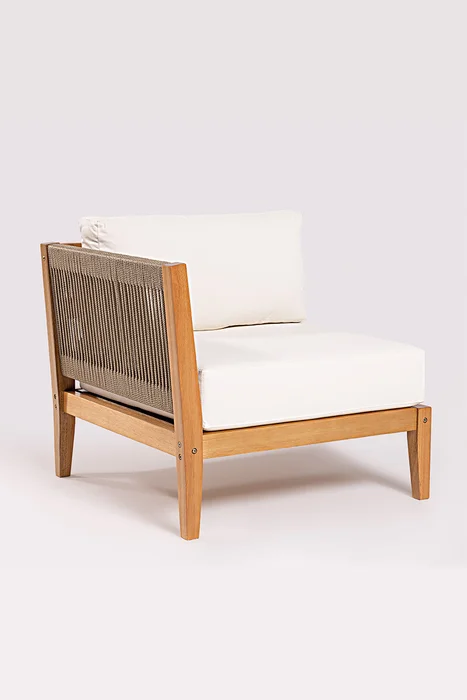 CANTO DER. CANNES CUERDA RAMI Y ACQUABLOCK CRUDO 78x74x66CM JATOBA - Muebles para el exterior, Uruguay | Vinibel