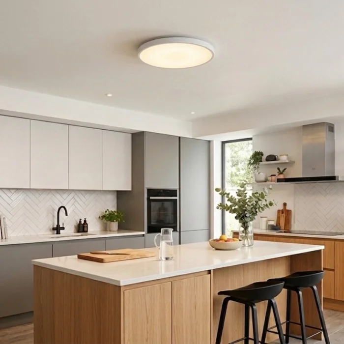 Plafón LED Grant Big CCT Blanco en Negro - Lámparas colgantes, Uruguay | Serlux, vista 6