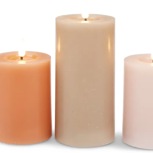 Vela LED TERKEL A13/15/18cm juego de 3 en Variado - Velas y Portavelas, Uruguay | JYSK