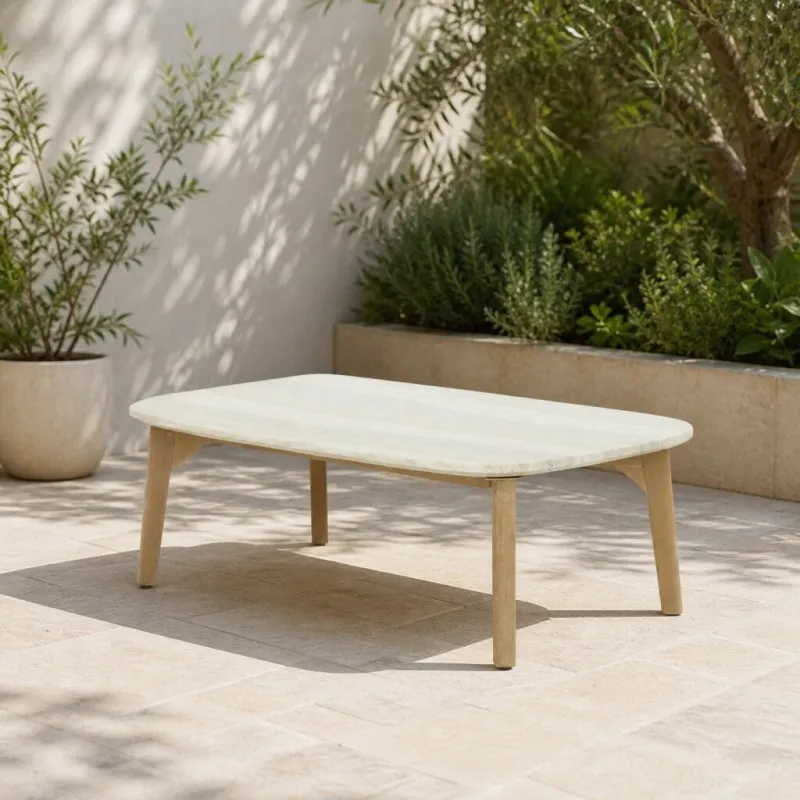 Mali Mesa De Centro en Madera natural - Muebles para el exterior, Uruguay | Aihaus