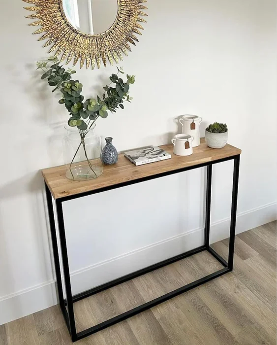 Mesa Consola De Metal Landon en Madera natural - Mesas de arrimo, Uruguay | Treehouse Deco, vista 2