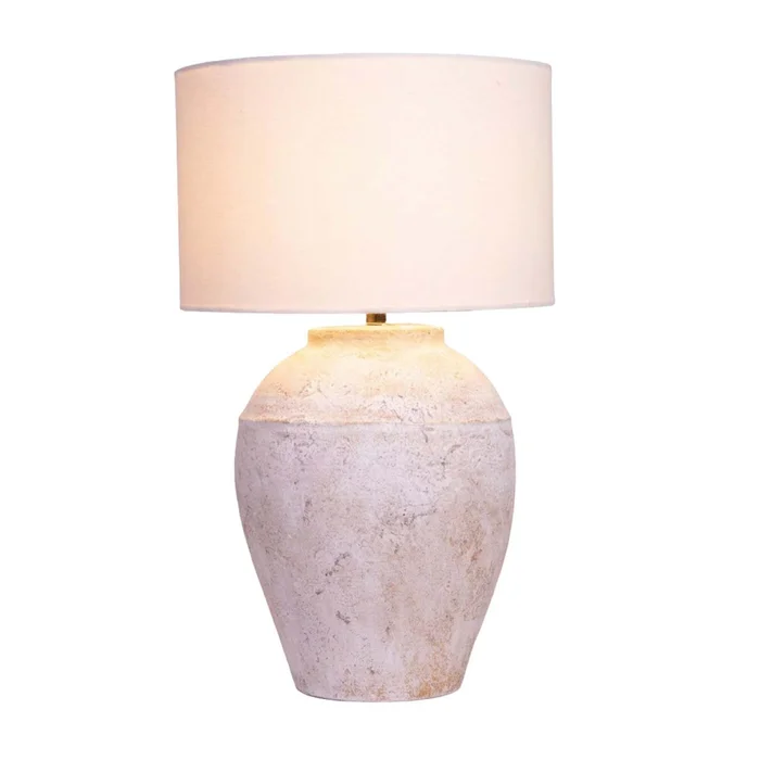 Lámpara De Mesa Ceramica Natural-beige Vase Ii, Beige en Beige - Lámparas de mesa, Uruguay | Divino, vista 2