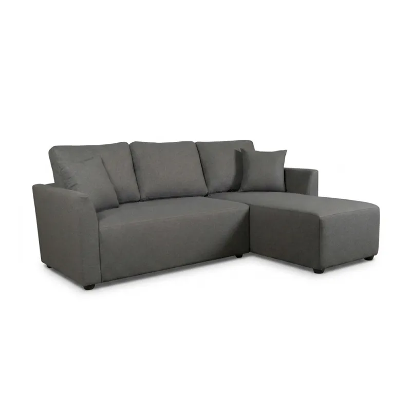 Rinconera Logan - Tela Aquaclean - 3 cuerpos - A fabricar en Gris - Sillones y sofás, Uruguay | NYR