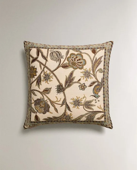 FUNDA COJÍN JACQUARD en Beige - Textiles, Uruguay | Zara Home, vista 5