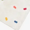 Alfombra Epifania 100% algodón blanco con puntos multicolor - 90 x 150 cm en Blanco - Textiles, Uruguay | Kavehome, vista 4 de 4