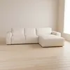 Sofa Con Chaise Más De 4 Cuerpos Cuero-y-madera Natural-beige Loft Arena en Beige - Sillones y sofás, Uruguay | Divino, vista 1 de 6