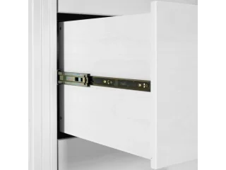Comoda en madera maciza 3 cajones en Blanco - Cómodas, Uruguay | Quesal, vista 4