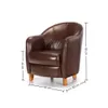 Butaca 100% Cuero - Bull - Caramelo en Marrón - Sillones y sofás, Uruguay | Ecowood, vista 3 de 3