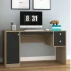 Escritorio 1 puerta 2 cajones Nogal/Negro - Escritorios y sillas de escritorio, Uruguay | Que Sal Muebleria, vista 2 de 14