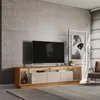 Rack tv Sala Cronos 220cm con tira Led MDF/MDP - Muebles para TV, Uruguay | Balton, vista 6 de 14