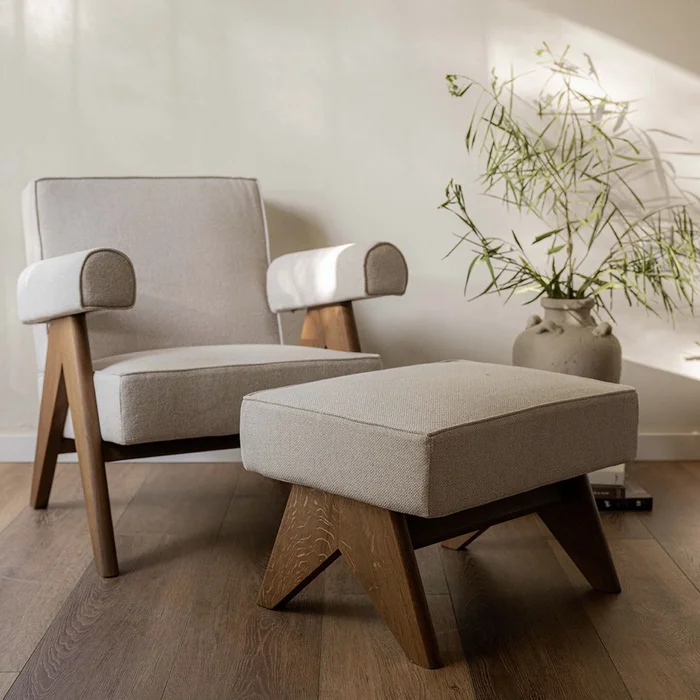 Banqueta Pierre beige en Beige - Sillones y sofás, Uruguay | De Arcos, vista 2