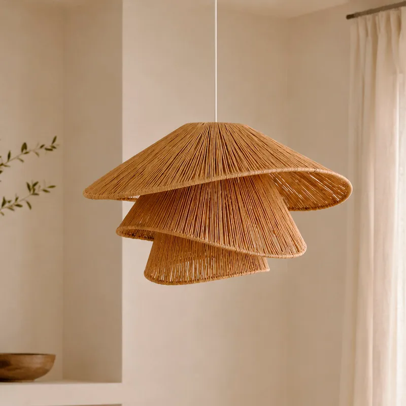 Lampara de techo Rina en Madera natural - Lámparas colgantes, Uruguay | Alta Gracia Deco