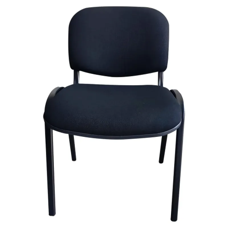 Silla De Espera Tapizada en Negro - Sillas de escritorio, Uruguay | Albanés