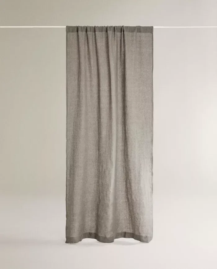 CORTINA LINO OPACIDAD MEDIA - Textiles, Uruguay | Zara Home, vista 2