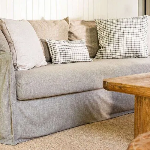 SILLON ALMA LINO BELGA ANTIMANCHAS - 2.30 MTS en Gris - Sillones y sofás, Uruguay | La Iberica