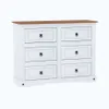 Cómoda 6 Cajones Línea Naturale - Blanco/Roble en Multicolor - Cómodas, Uruguay | La Cueva Muebles, vista 3 de 6