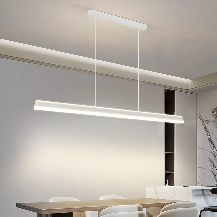 Luminaria Lineal LED Baku 120 cm Blanco en Blanco - Lámparas colgantes, Uruguay | Serlux, vista 2