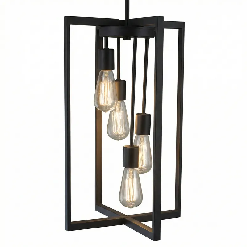 Colgante Cage Quadra en Negro - Lámparas colgantes, Uruguay | La Perla