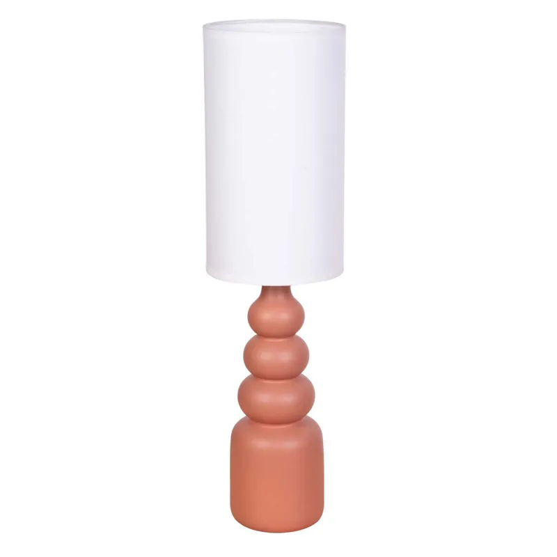 Lampara De Mesa Ceramica Naranja Lt95180 en TERRACOT - Lámparas de mesa, Uruguay | Divino
