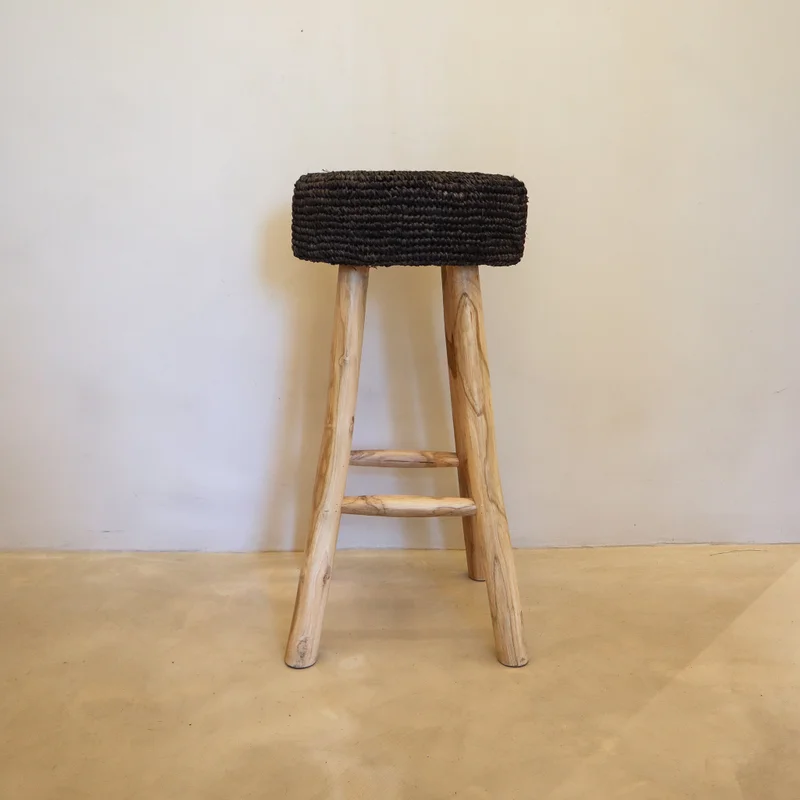 Taburete de Teca y Sisal Kayu | Casakos en Multicolor - Butacas, banquetas y puffs, Uruguay | Casakos, vista 5