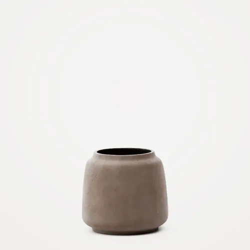 Macetero Lira de efecto terracota - Ø40 cm en Gris - Macetas, Uruguay | Kavehome